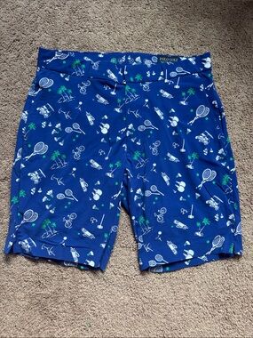 Ralph Lauren Blue Golf & Tennis Print Men's Shorts